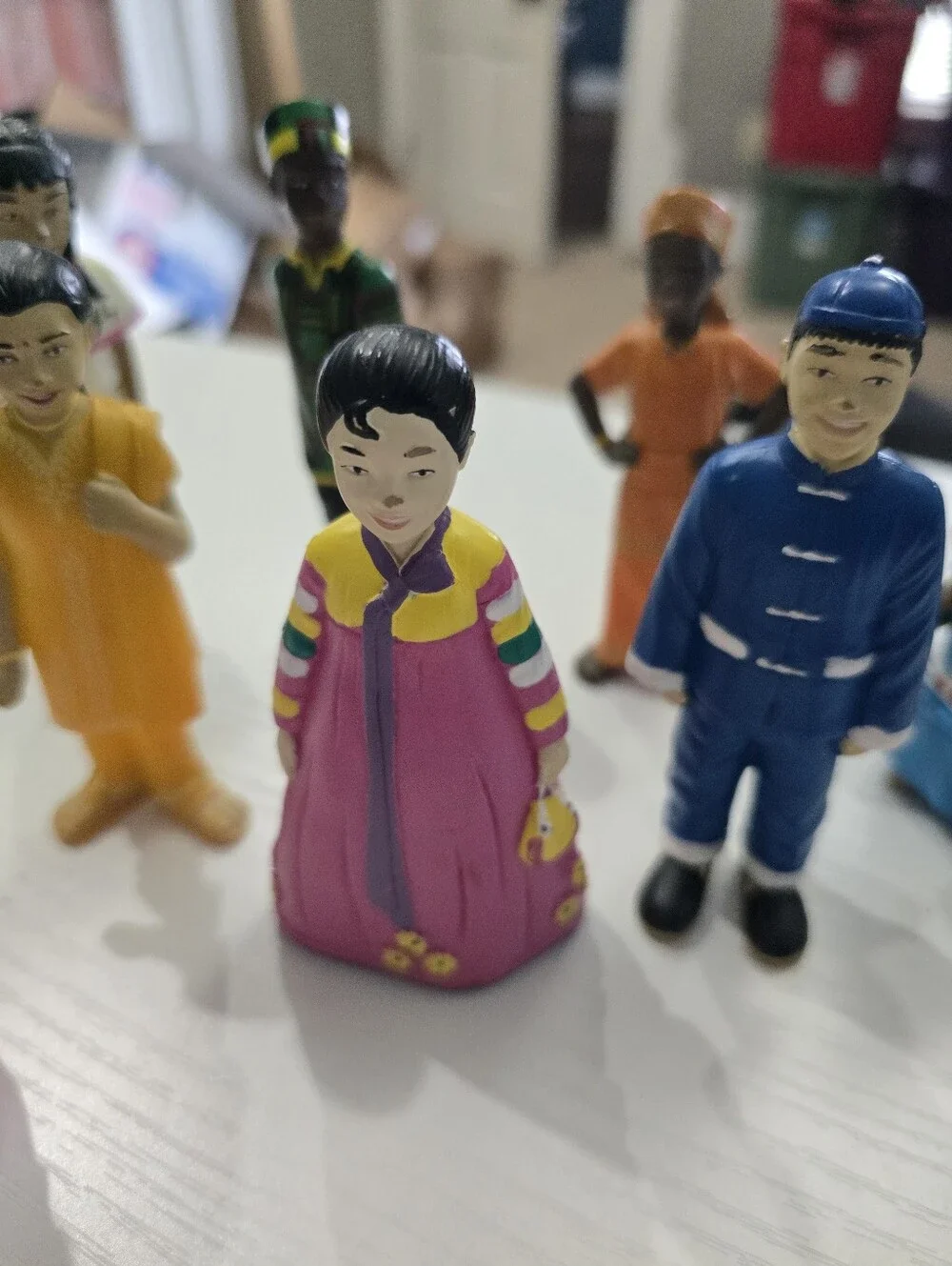 Lakeshore Learning Community Multicultural People Of The World Figurines. 9 Used